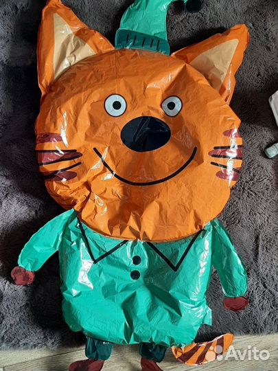 Фольгированные шары три кота бу