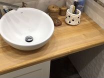Столешница в ванную из лиственницы