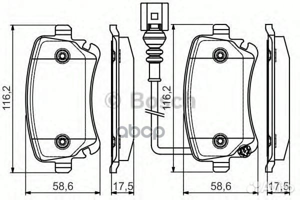 Колодки тормозные дисковые зад LCV 98649509