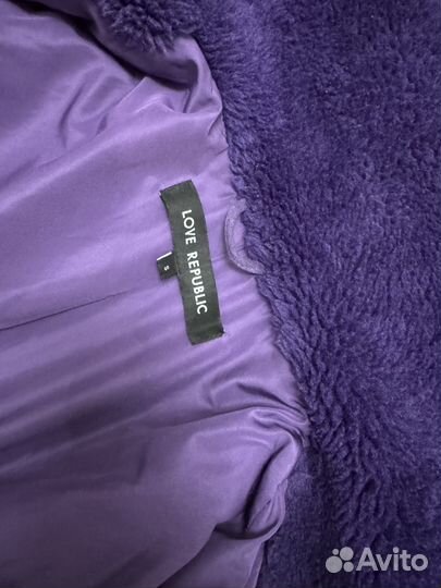 Шуба искусственная фиолетовая Love Republic
