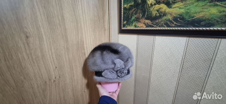 Шапка норковая женская