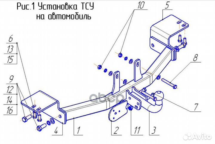 Фаркоп TY21 AvtoS