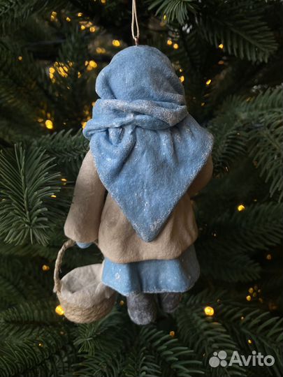 Игрушки на елку из ваты