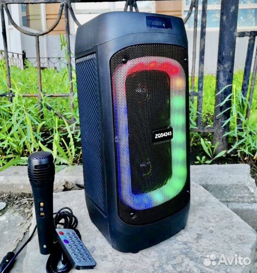 Блютуз колонка мощная с караоке и эквалайзером