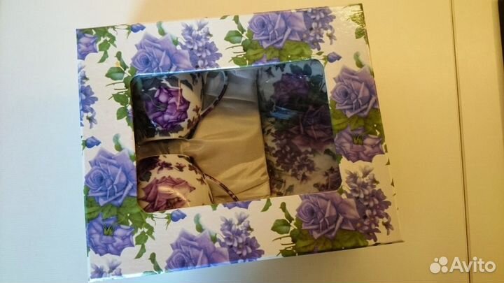 Чайный/кофейный сервиз на 2 персоны, фарфор