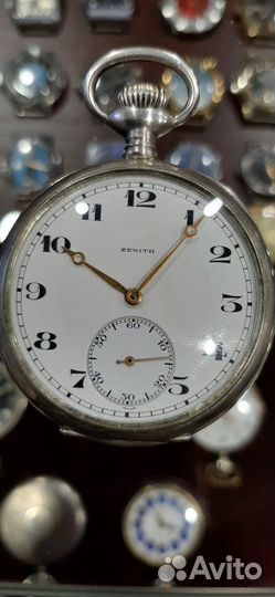 Часы карманные zenith серебро