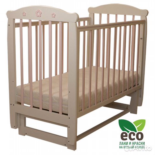 Кроватка Соня 04 Цветочек (Поперечный маятник)