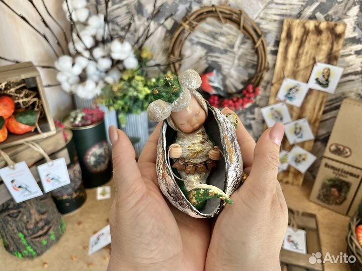 Коллекционная ватная игрушка символ года Змеи