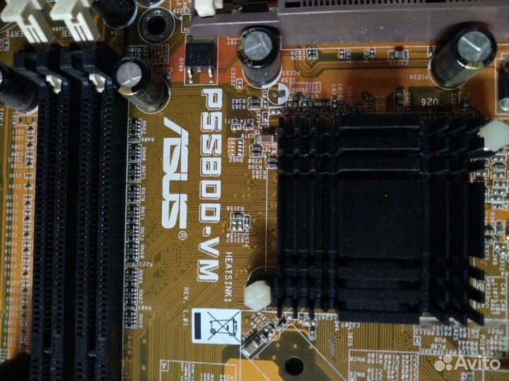 Материнская плата asus P5 S800-VM рабочая