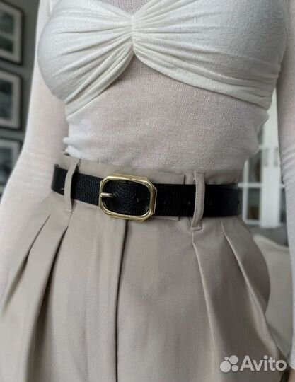 Ремень raven бренд BB. Натуральная зернистая кожа