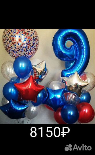 Воздушные шары на день рождения с цифрами