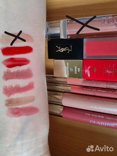 Помады Dior Chanel Clarins YSL