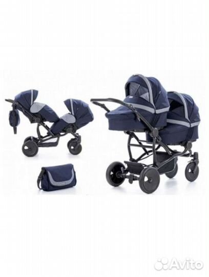 Коляска 2в1 для двойни