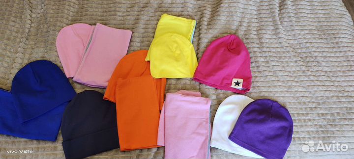 Комплект шапка и снуд детский