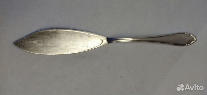 Нож десертный,рыбный, паштетный.глубокое серебрени