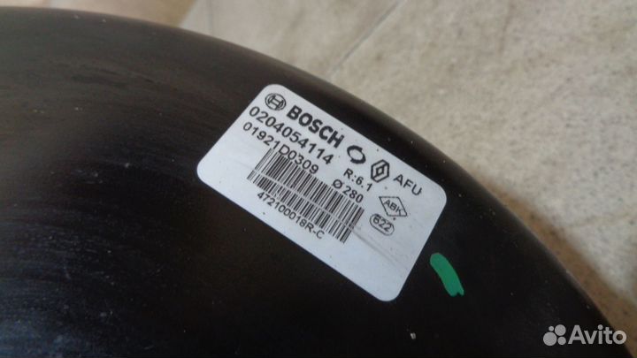 Усилитель тормозов Renault Fluence