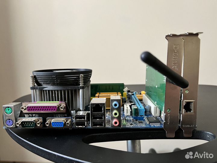 Матплата Gigabyte GA-G31M-ES2L, процессор, озу, бп