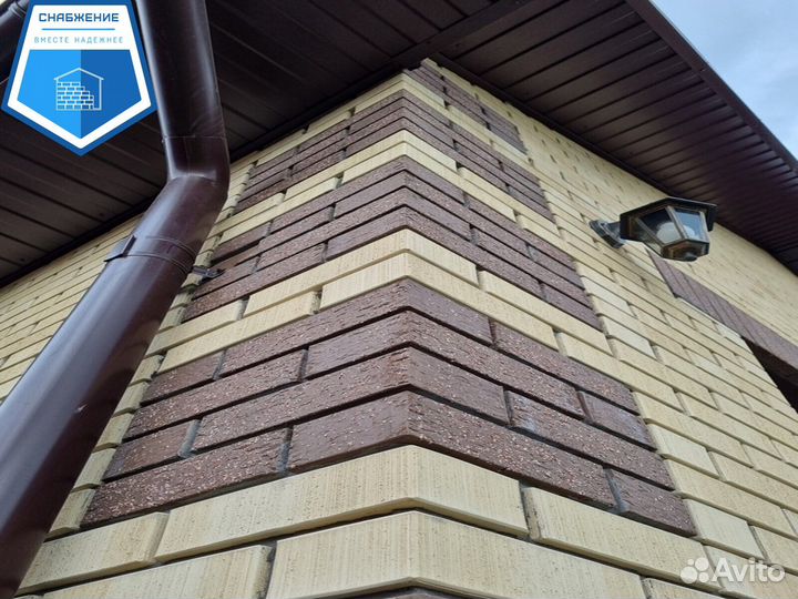 Кирпич керамический Керма Brown Granite 1 NF