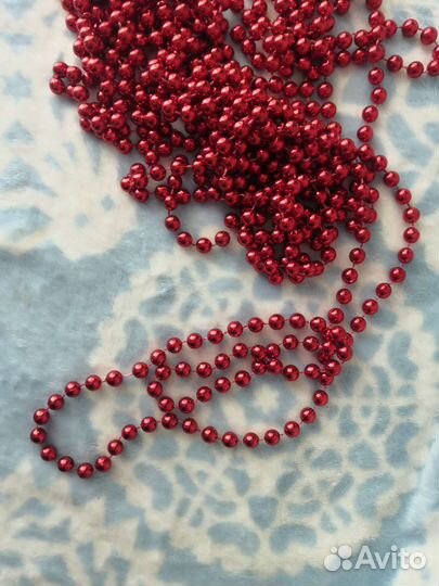 Бусы ёлочные, нить 9 метров