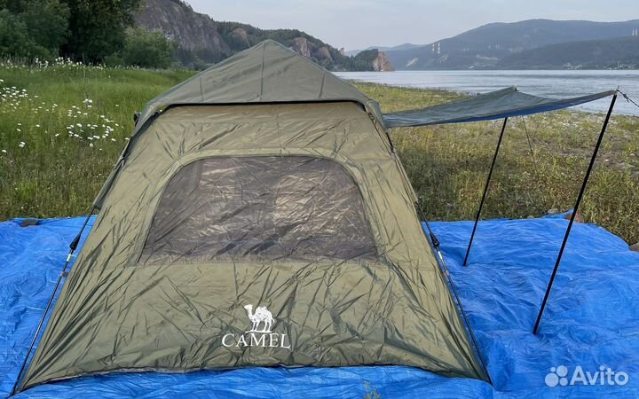 Палатка автомат 3-4х местная camel
