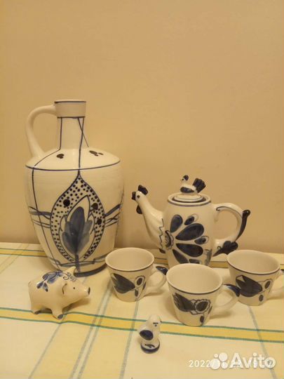 Посуда СССР гжель