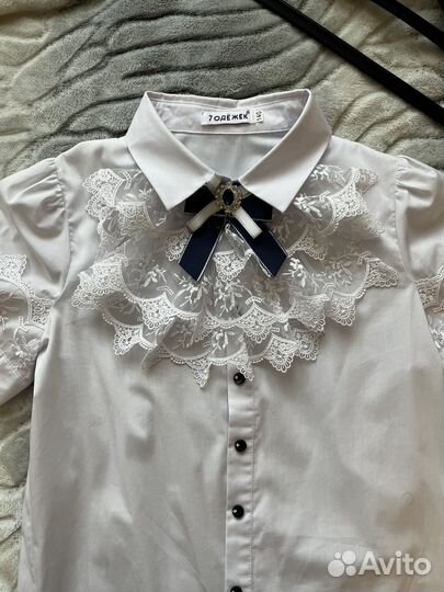 Блуза для девочки 140 школьная