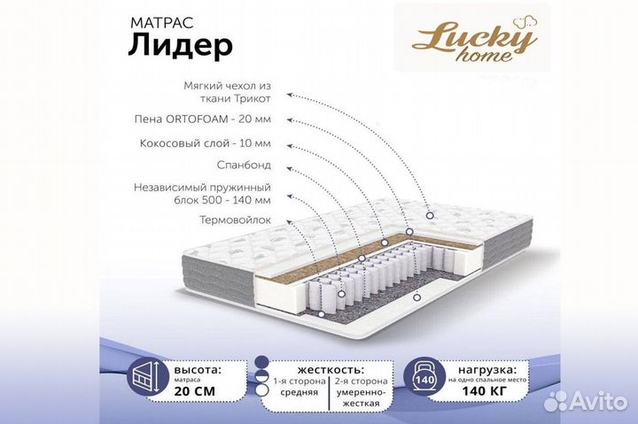 Матрас 160х200 новый