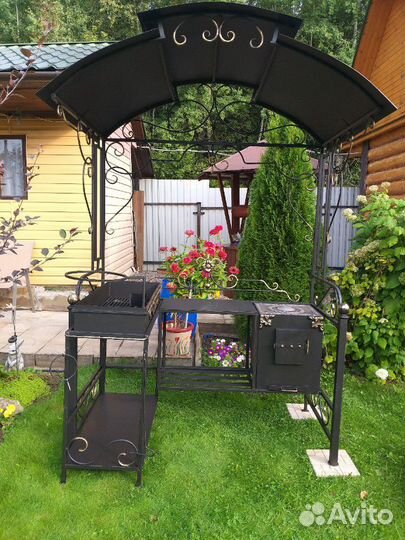 Кованый казан мангал для дачи
