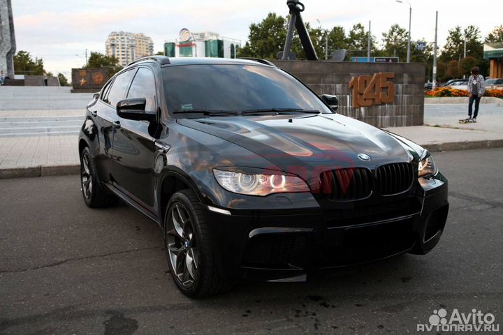 Реснички на фары (линзованная оптика) BMW X6 E71