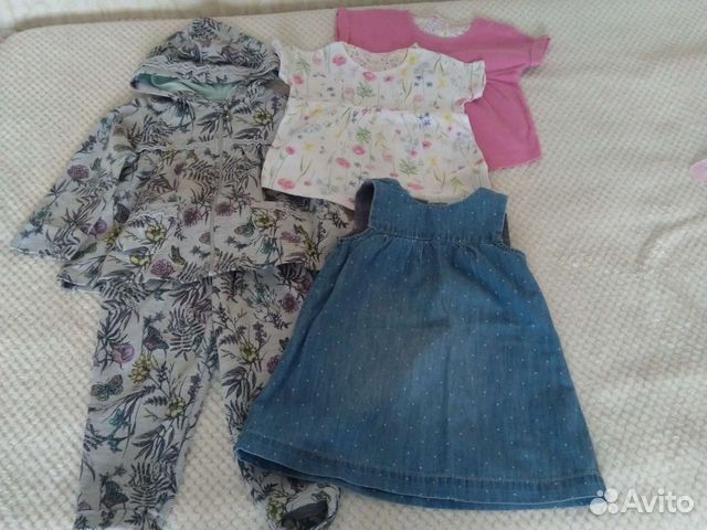Комплект вещей на девочку 80-86