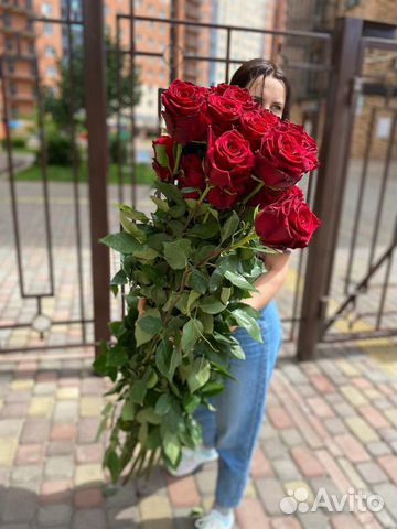 Метровые Розы с огромным бутоном.Цветы с Доставкой объявление продам