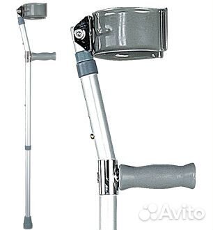 Локтевой костыль с откидной манжетой