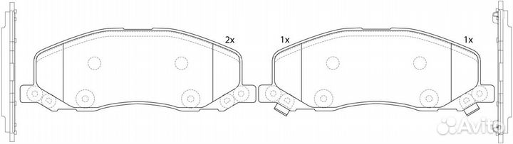 Тормозные колодки BP34001* SB nagamochi (импорт