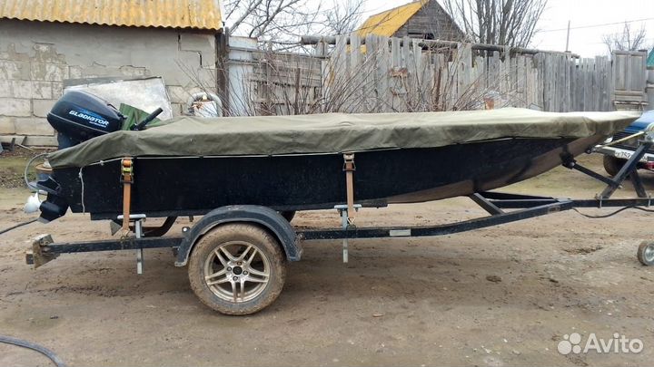 Комплект неригистрат лодка+мотор+прицеп
