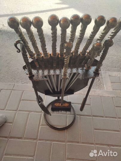 Шампура с подставкой (в виде мвд)