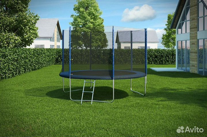 Батут. Батут с защитной сеткой