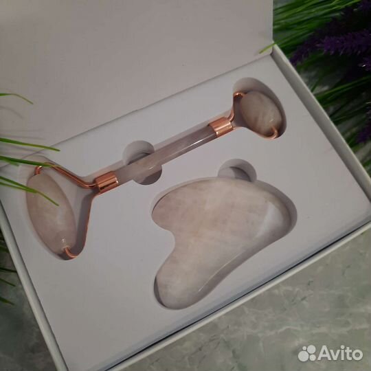 Роликовые массажёры из камня, скребок Гуаша