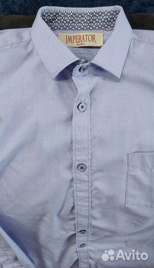 Рубашка сиреневая рост 158