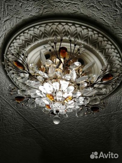 Люстра потолочная хрустальная