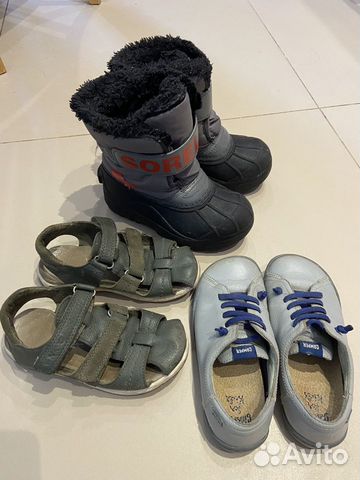 Ботинки Camper, сапоги Sorel и сандалии Viking