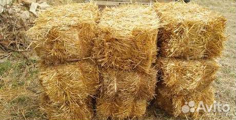 Солома в брикетах