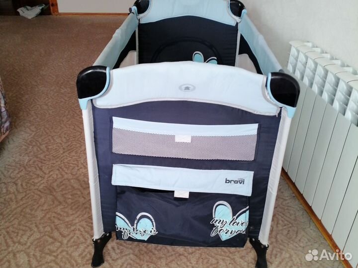 Детская кровать манеж с матрасом