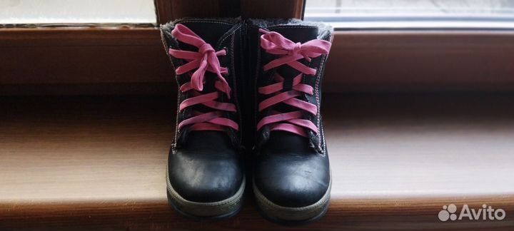 Ботинки для девочки 33 размер демисезонные, зимние