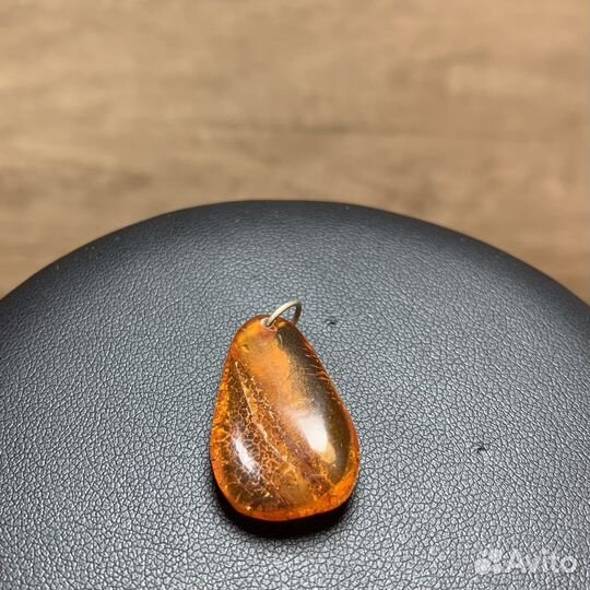 Винтажный Кулон Из Янтаря Ретро