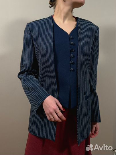 Пиджак винтаж с деконструкцией y2k