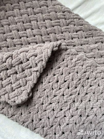 Плед детский вязаный ручная работа