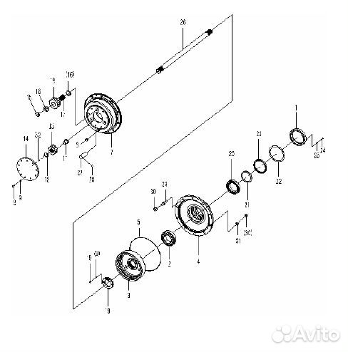 Сальник бортового редуктора - 4030000146 (sdlg)