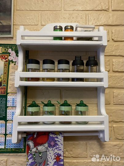 Полка деревянная под специи не Икея