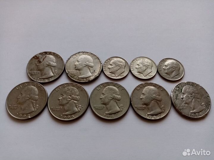 Иностранные монеты разных стран и времён