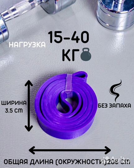 Резинка для фитнеса/ ленточный эспандер